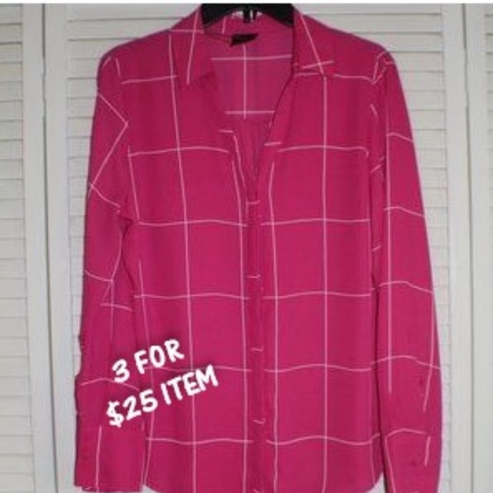3FOR $25 ITEM WINDOWPANE BLOUSE